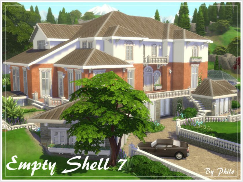 Hugo’s Mansion_Empty Shell Sims 4 CC