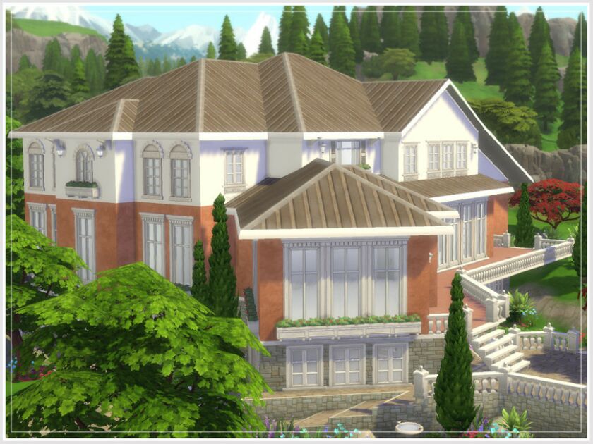 sims 4 cc hugos mansion empty shell no cc by philo 6