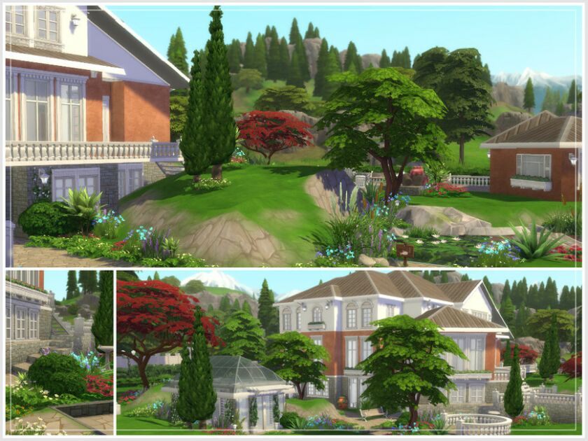 sims 4 cc hugos mansion empty shell no cc by philo 7