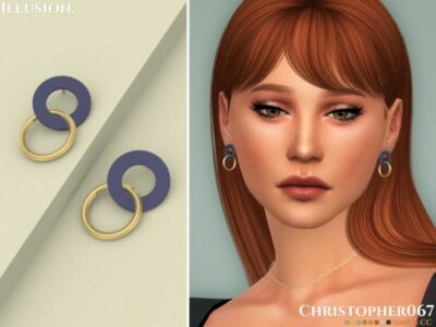 Illusion Earrings / Christopher067 By Christopher067 Sims 4 CC