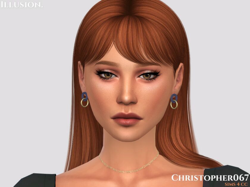 sims 4 cc illusion earrings christopher067 by christopher067 2