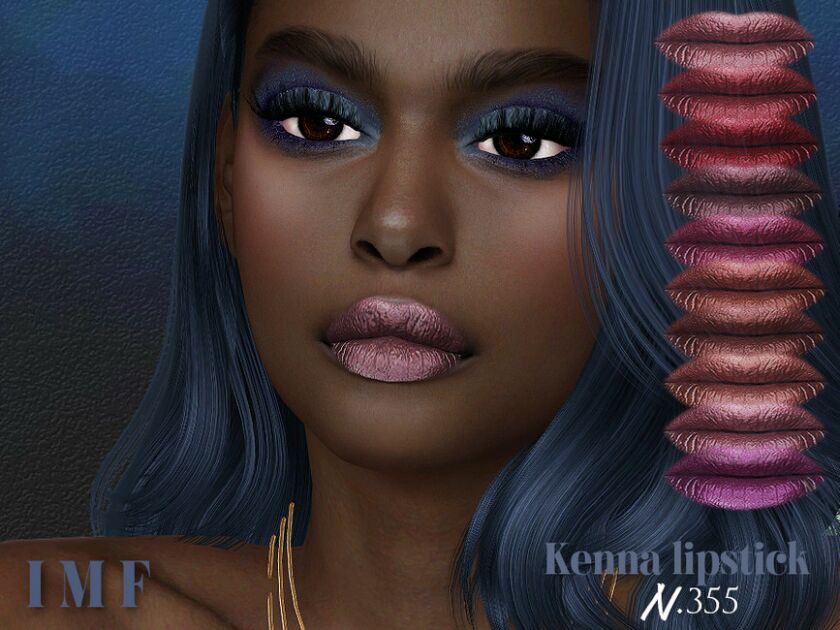 IMF Kenna Lipstick N.355 Sims 4 CC