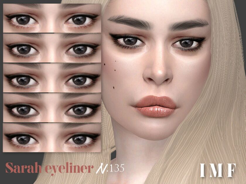 IMF Sarah Eyeliner N.135 By Izziemcfire Sims 4 CC