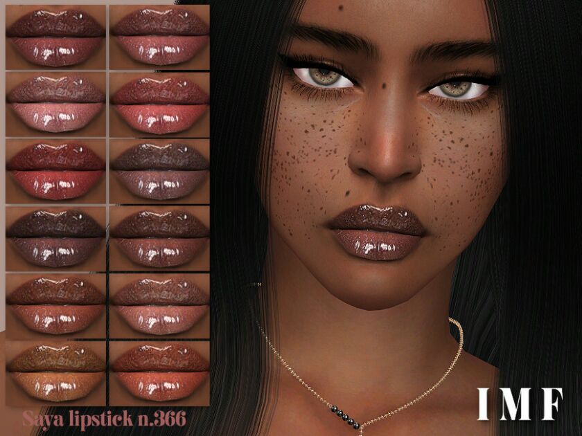 IMF Saya Lipstick N.366 By Izziemcfire Sims 4 CC