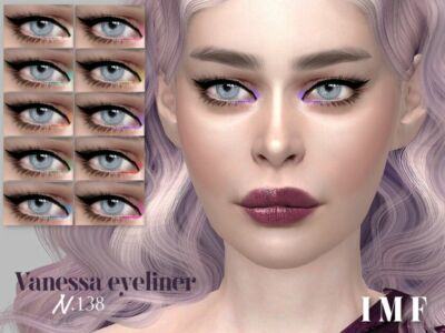 IMF Vanessa Eyeliner N.138 By Izziemcfire Sims 4 CC