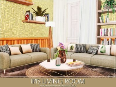 Iris Living Room By Mychqqq Sims 4 CC