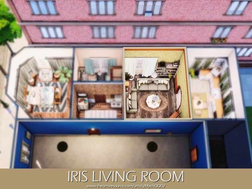 sims 4 cc iris living room by mychqqq 5