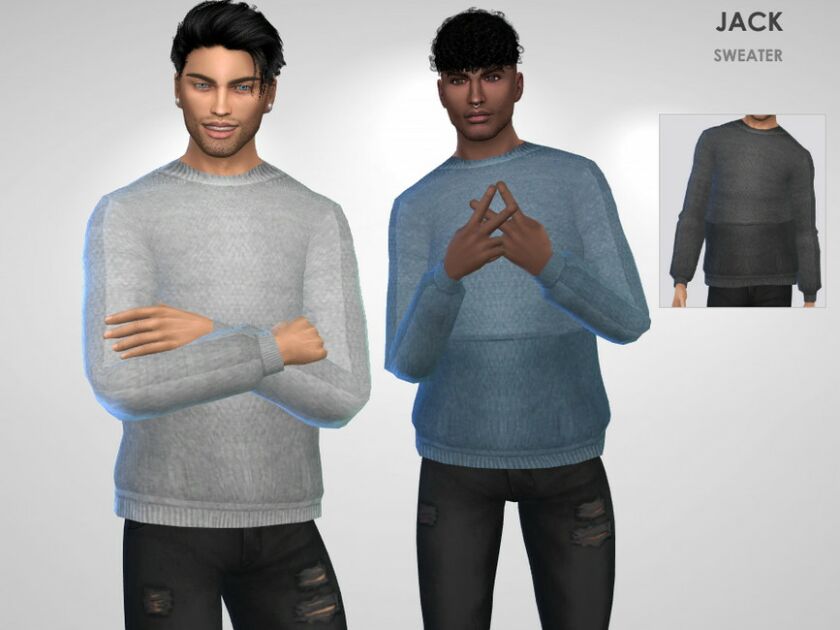 Jack Sweater By Puresim Sims 4 CC