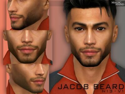 Jacob Beard N13 – V1 By Magichand Sims 4 CC