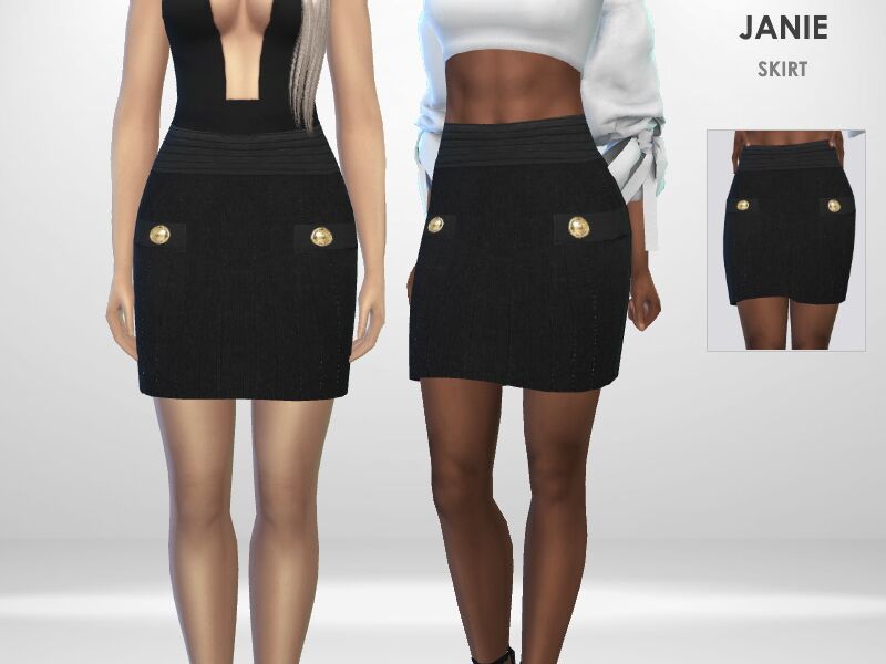 Janie Skirt By Puresim Sims 4 CC