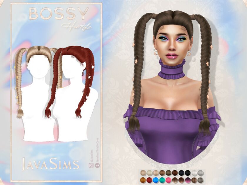 Javasims- Bossy (Hairstyle) By Javasims Sims 4 CC