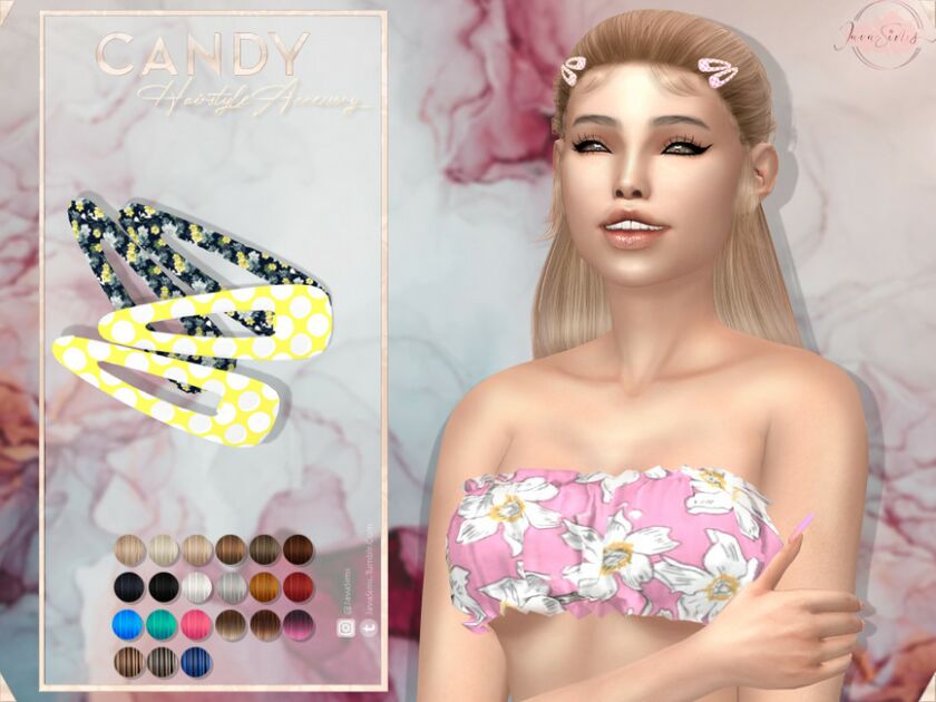 Candy (Hairstyle Accessory) By JavaSims Sims 4 CC