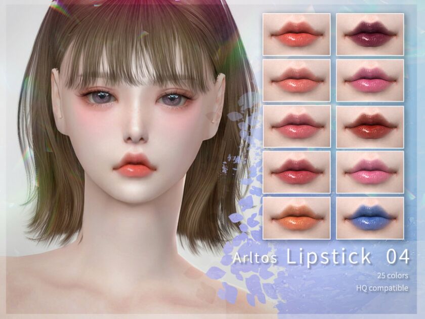 Jelly Lipstick / 4 By Arltos Sims 4 CC