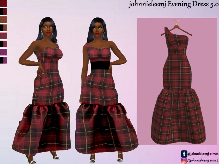 Johnnieleemj Evening Dress 5 By Johnnieleemj Sims 4 CC