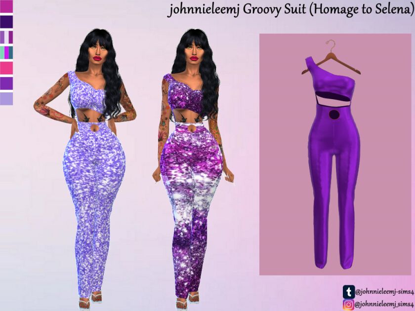 Johnnieleemj Groovy Suit (Selena Homage) Sims 4 CC