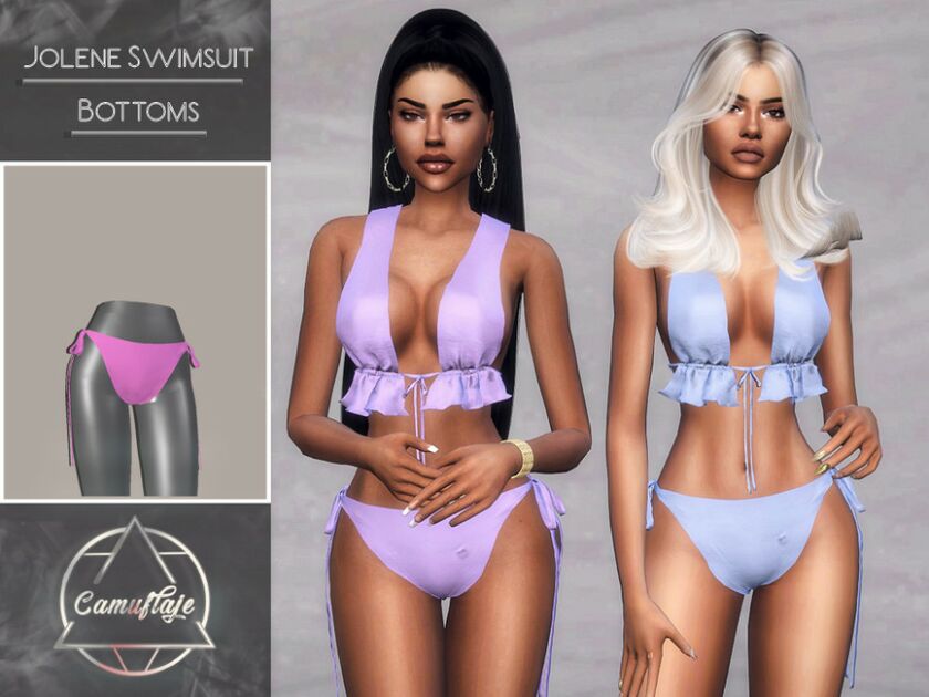 Jolene Swimsuit – Bottoms By Camuflaje Sims 4 CC