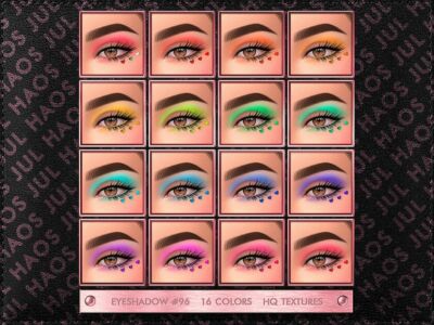 Jul_Haos [Cosmetic] Eyeshadow #96 Sims 4 CC