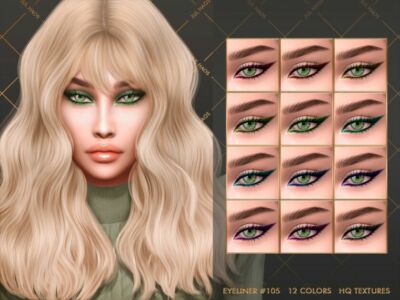 Jul_Haos [Cosmetics] Eyeliner #105 Sims 4 CC