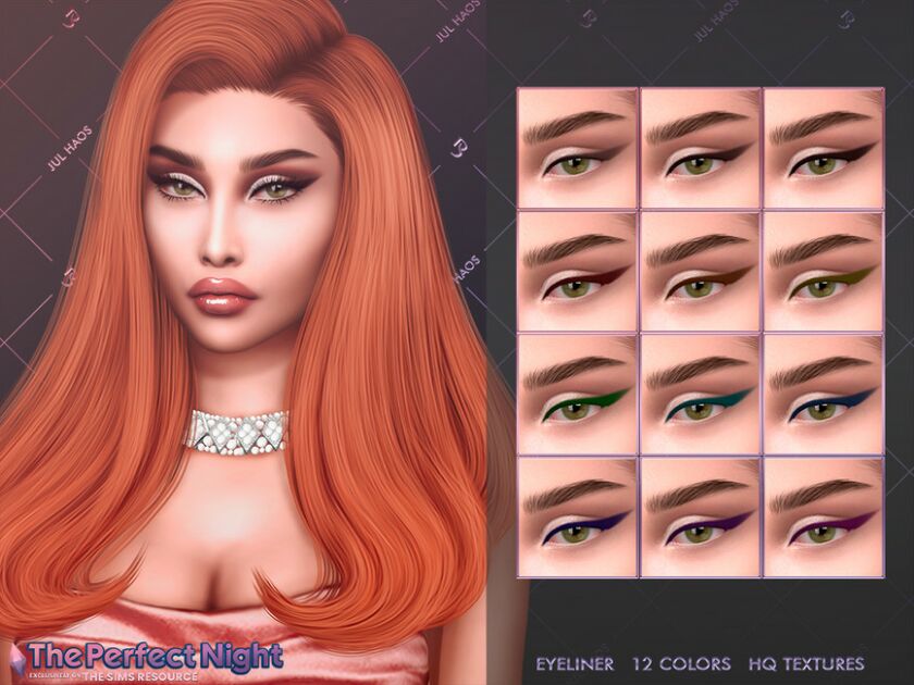 Jul_Haos [Cosmetics] [THE Perfect Night] Eyeliner Sims 4 CC