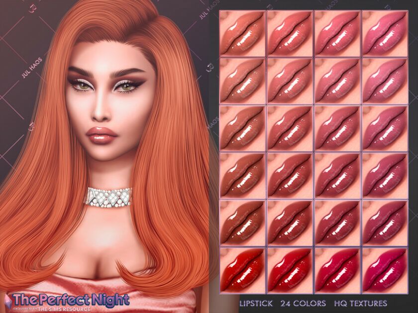 Jul_Haos [Cosmetics] [THE Perfect Night] Lipstick Sims 4 CC