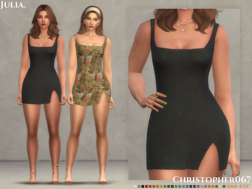 Julia Dress / Christopher067 Sims 4 CC