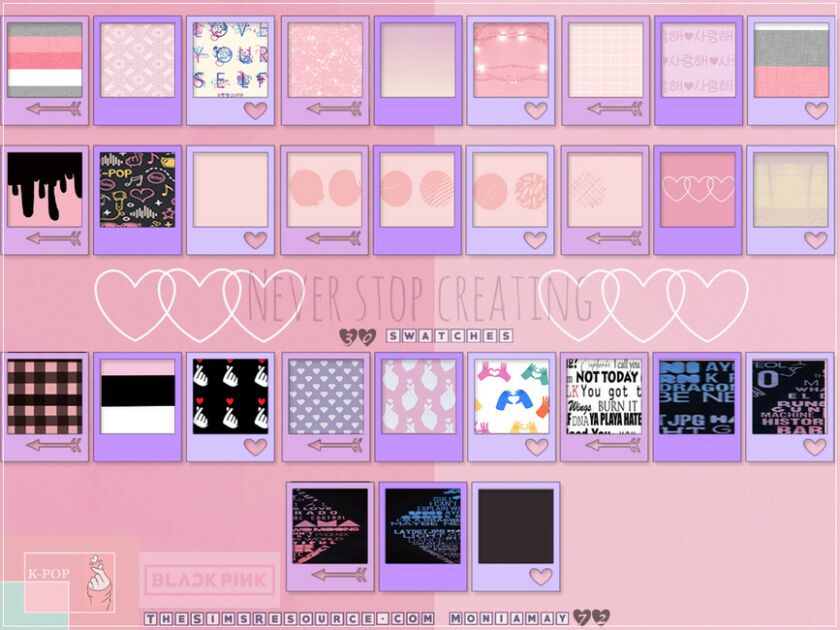 sims 4 cc k pop wallpapers ideas set by moniamay72 2