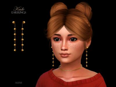 Kade Earrings Child Sims 4 CC