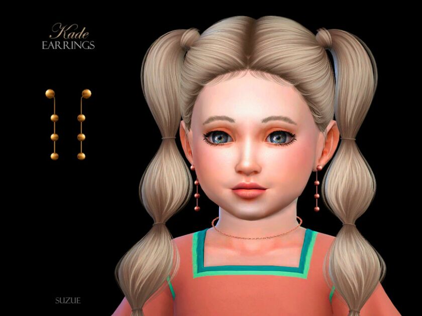 Kade Earrings Toddler Sims 4 CC