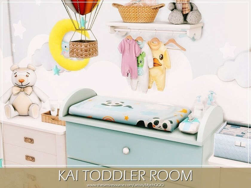 sims 4 cc kai toddler room by mychqqq 3