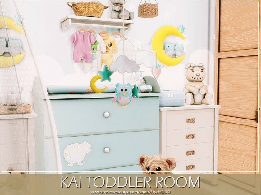 sims 4 cc kai toddler room by mychqqq 4