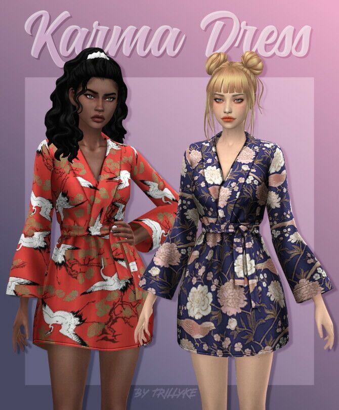 Karma Dress By Trillyke Sims 4 CC