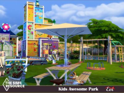 Kids Awsemome Park By EVI Sims 4 CC