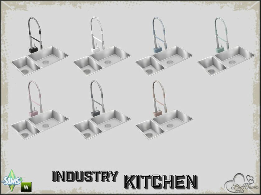 Kitchen Industry Sink By Buffsumm Sims 4 CC