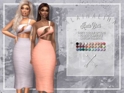 Ksenia Dress By Alainalina Sims 4 CC