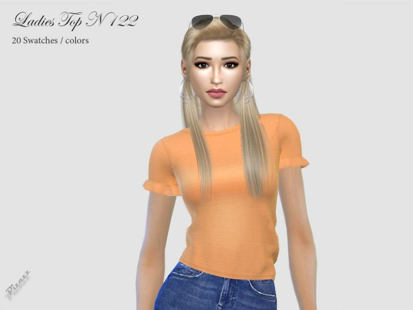 Ladies TOP N 122 By Pizazz Sims 4 CC