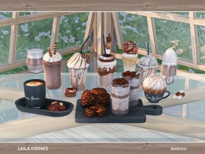 Laila Drinks By Soloriya Sims 4 CC