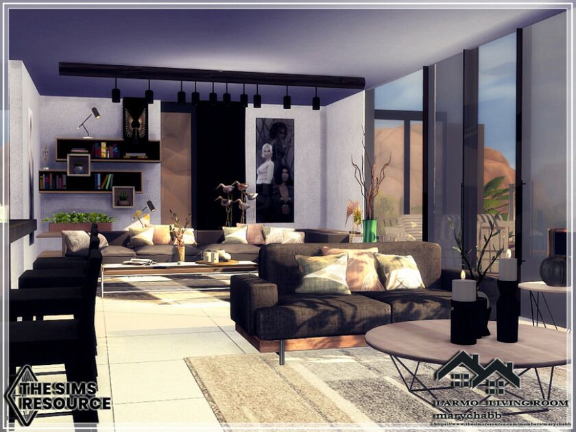 Larmo – Living Room By Marychabb Sims 4 CC