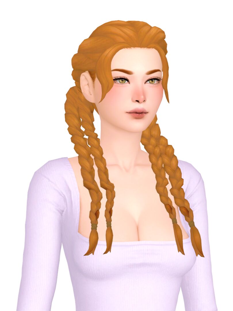 LAS Time WAS Buns, Buns, Buns. SO NOW, Here’s Braids, Braids, Braids!1 Phoebe Hair 💜 2 Strawberry POP Hair 💜 3 Agnes Hair4… Sims 4 CC