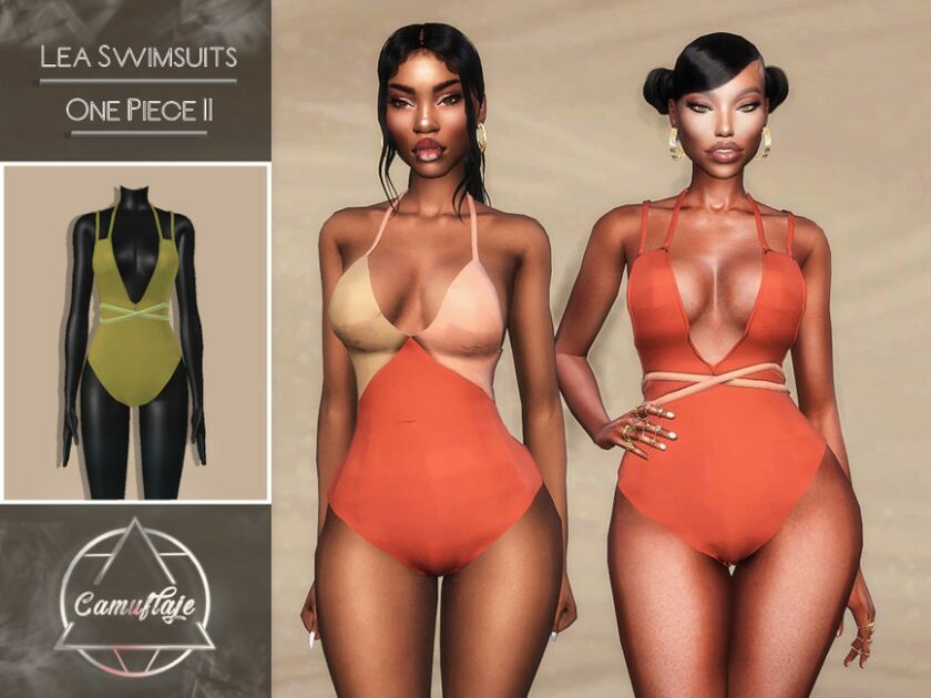 LEA Swimsuits – ONE Piece II By Camuflaje Sims 4 CC