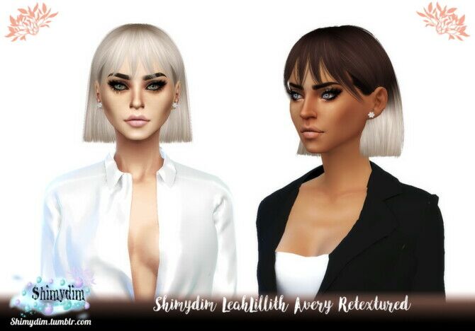 Leahlillith Avery Retexture Hair Sims 4 CC