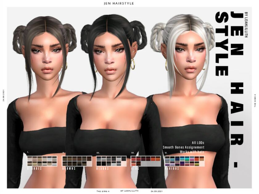 Leahlillith JEN Hairstyle Sims 4 CC