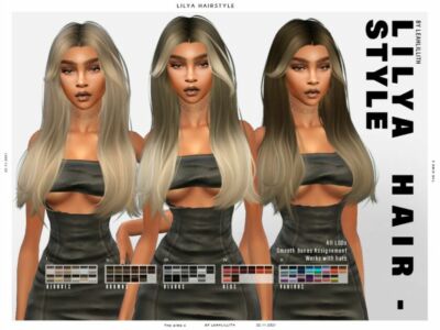 Leahlillith Lilya Hairstyle Sims 4 CC