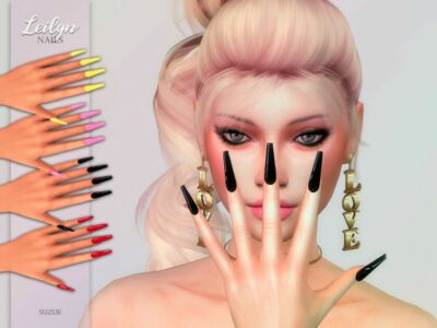 Leilyn Nails By Suzue Sims 4 CC