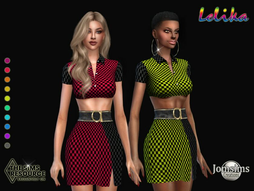 Lelika Dress By Jomsims Sims 4 CC