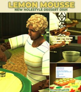 Lemon Mousse Custom Recipe By Robinklocksley Sims 4 CC