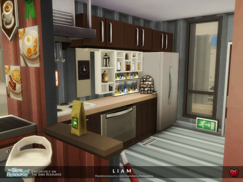 sims 4 cc liam cafe by melapples 3