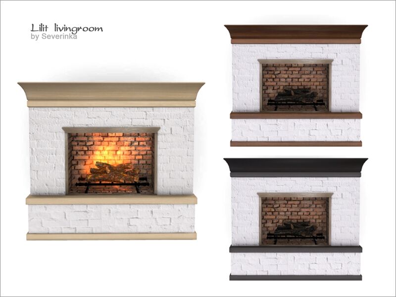 Lilit Fireplace By Severinka_ Sims 4 CC