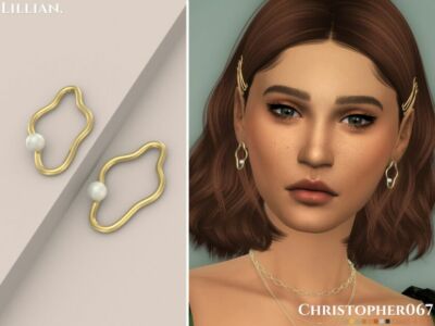 Lillian Earrings / Christopher067 Sims 4 CC