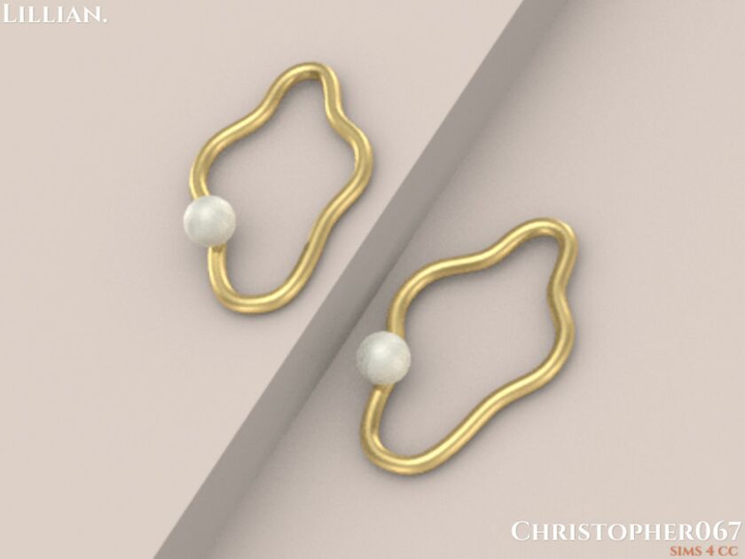 sims 4 cc lillian earrings christopher067 by christopher067 3