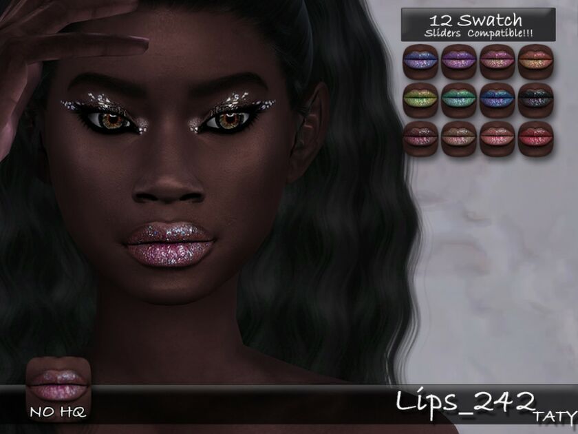 Lips 242 By Tatygagg Sims 4 CC